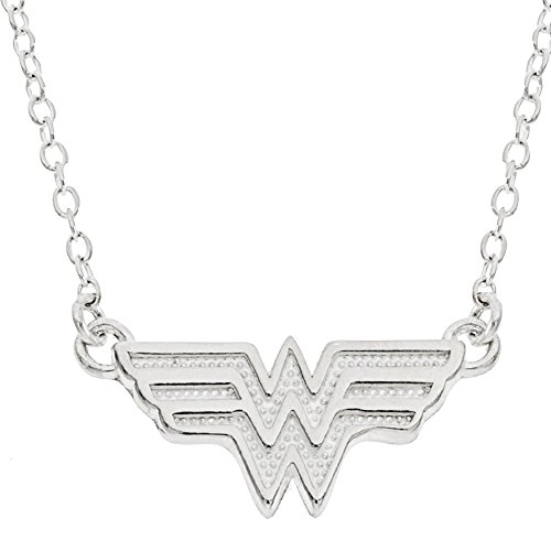DC Comics Wonder Woman Sterling Silver Pendant Necklace, 18