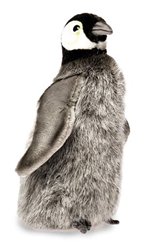 Hansa Emperor Penguin Chick Stuffed Plush Animal 9in Hand Crafted Poseable