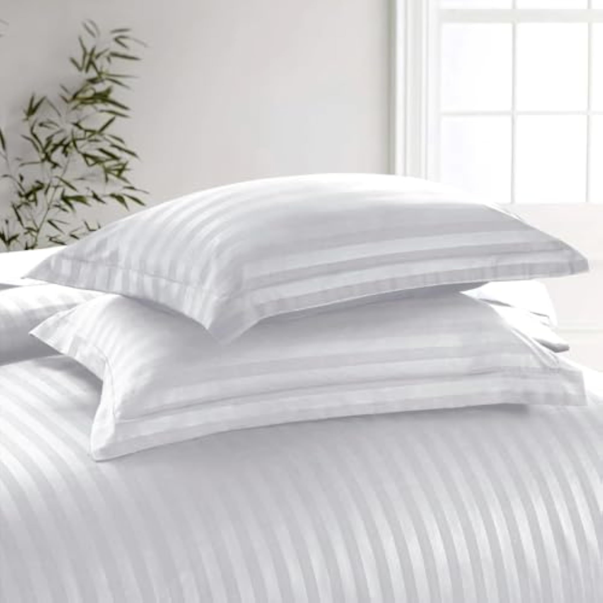 300TC Duvet Cover Double Bed Premium Cotton Stripes