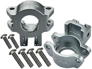 GPM for Traxxas Unlimited Desert Racer 4X4 (#85076-4) Upgrade Parts Aluminum Rear Axle Hub - 1Pr Set Gray Silver