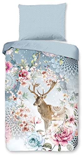 HIP bettbezug Desna 140 x 220 cm Flanell blau