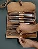 Leather Tool Roll Up Pouch - Leather Tool Wrench Roll/Chisel Bag by Rustic Town #1