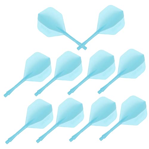 KICHOUSE 10pcs Tail Wings Balance Tools for Flight Protectors Patterns Smooth Flight Compatible Soft Tip and Tip Dart Boards