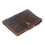 JJNUSA Leather A4 3 Ring 8.5' x 11' Binder Organizer Holder Writing Portfolio Multi Document Case with Removable Binder