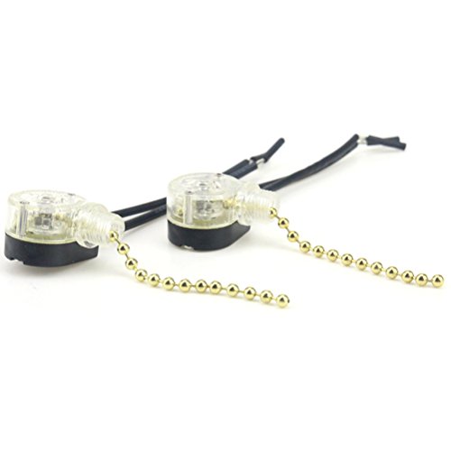 Image of 20 Pcs Ceiling Fan Wall Light Replacement Pull Chain Cord Switch Control By Crqes