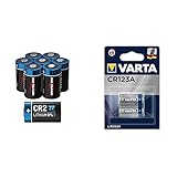 Produkt 2: Varta 123A Foto Lithium mit 3.0V, 1430 mAh Kapazität, 34.5 mm Höhe x 17 mm Durchmesser, Lithium Technologie für die Energie Lösung. Auch bekannt als CR 17345