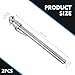 CyperFair 2 PCS Pencil Tire Pressure Gauge, Portable Stainless Steel Barometer Tire Pressure Gauge, Practical Diagnostic Accessory, Suitable for Most Cars Trucks SUVs (Silver)