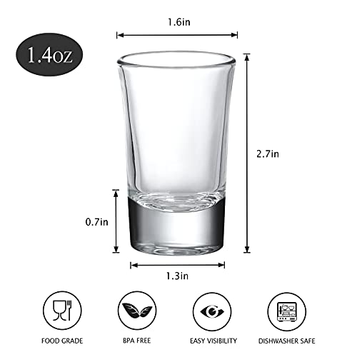 Crazystorey 40 Pack Heavy Base Shot Glasses thumb #1