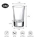 Crazystorey 40 Pack Heavy Base Shot Glasses, 1.4oz Whiskey Shot Glass Set Small Glass Cups for Liqueur Spirits Bar Party Favor Housewarming Gift