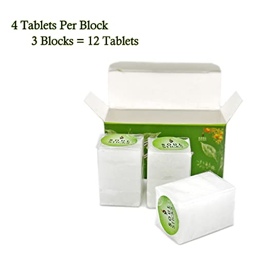 Soul Sticks Camphor Tablets | Premium Quality Refined Camphor Blocks 100% Natural For Aromatherapy, Odor Eliminator, Puja, Alcanfor | 12 Tablets (56 Gram) #TOP2