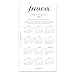 Filofax Calendar Diary Refill, Personal/Compact Size, Week on One Page, White Paper, Unruled, English, 2025 (C68426-25)
