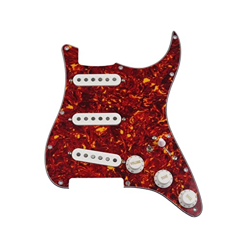 Loaded Guitar Pickguard Guitar Pickups Sss 60S Style Single Coils Alnico 5 Pickups 7-Way Loaded Prewired (Color : 12) #TOP1