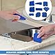 Fugenglätter Set 9 Stück Blau Fugenabzieher Fugen Glätter Caulking Werkzeug Kit Abzieher Fugen Entferner Set für Silikon Küche