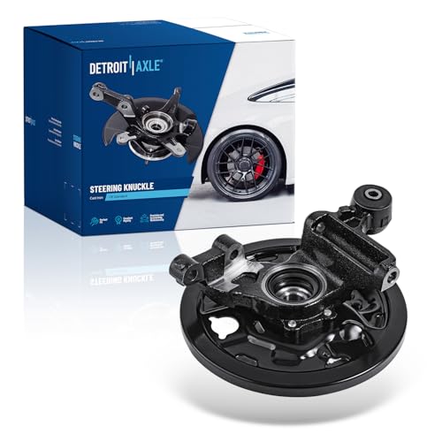 Detroit Axle - 4WD Rear Left Steering Knuckle for 01-08 Subaru Forester, 2001 2002 2003 2004 2005 2006 2007 2008 Driver Side Steering Knuckle & Wheel Bearing Hub Assembly Replacement