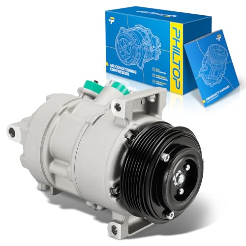 Image of PHILTOP 5512469 NEW Air Conditioner AC Compressor with Clutch for Dodge Caliber 2007-2008, 2009 2.0L, Jeep Patriot 2007, 2008 2.4L /2.0L,Compass 2007, 2008 2.4L /2L