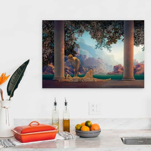 Poster Maxfield Parrish Aube décoration murale grand format pour chambre - 4