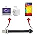 chenyang Micro USB Flat Cable USB 2.0 Male to Micro USB Male 90 Degree UP Angled Ribbon Flex Extension Cable Adapter 0.5M