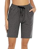 sport bermuda grass Hautfreundlich - Mit hautfreundlichem und feuchtigkeitstransportierend Material(92%baumwolle), die bermuda shorts kurz jogginghose ist reibungsarm, angenehm. Loose fit, modern, basic und schick.