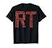 RT Word Art RT ventiladores R-Therapist Camiseta