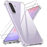 [Anti-jaunissement et Reste Transparent] : cette coque pour Samsung A37 5G est fabriquée en polycarbonate et TPU de qualité supérieure, garantissant une transmission de la lumière à 100 %, ce qui rend la coque pour Natbok Galaxy A37 plus claire que les autres, de sorte que la beauté originale et le logo exquis de votre téléphone montrent à travers elle, et ne jaunissent pas facilement au fil du temps, gardant une clarté durable.