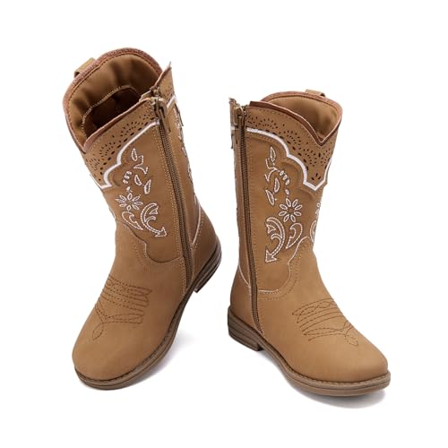 BMCiTYBM Toddler Girl Boy Cowboy Cowgirl Boots Little Kids Square