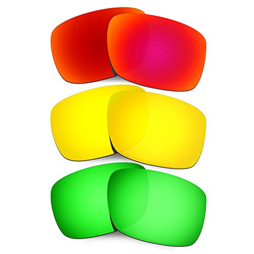 Lentilles pour Oakley Drop Point rechange en rouge or vert pour lunettes de soleil