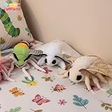 PuffPurrs Motte Plush 33CM/12IN, Kawaii Moth Plüschtier, Realistische Silk Moth Kuscheltier, Motten Stofftier Plüsch Spielzeug für Kinder Kuscheltiere, Geschenk für Natur- und Tierliebhaber