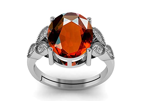 Bague réglable en argent avec grenat pour un cadeau d'exception