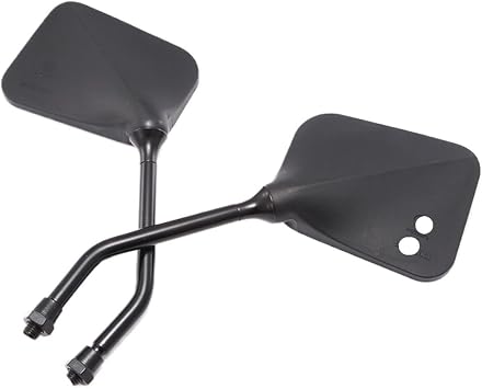 Motorcycle Mirrors 10mm Motorcycle Side Mirror For Suzuki Haojue AX100 GS125 QS125 Street Bike E-Bike Rear View Glasses Square Back