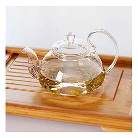 Glass teapot Heat-Resistant Glass Flower Pot with A Transparent Lid Filter High Pot of Borosilicate Glass Tea 700ml Tea Set Cover