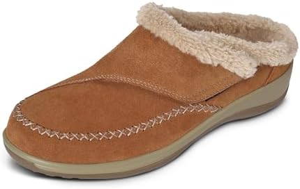 Orthofeet Women's Orthopedic Faux Fur Lined Charlotte Slippers