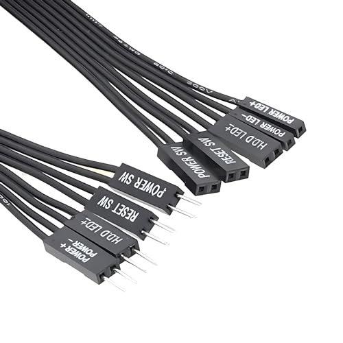 iHaospace PC moederbord verlengkabel moederbord Power SW, Power LED, HDD LED, reset SW verlengdraad