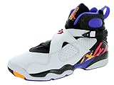 jordan retro 8 homme Tige : cuir. NIKE Fille Air Jordan 8 Retro BG Chaussures de Sport, Blanc/Noir/Bleu/Blanc (Infrrd 23 Blk Brght Cncr), 38.5 EU