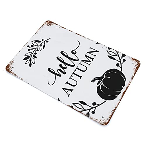 Plaque d'automne en métal citrouille résistante pour pelouse extérieure - 3