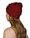 Gravity Threads Wine Thick Slouchy Knit Oversized Beanie Cap Hat - Wine