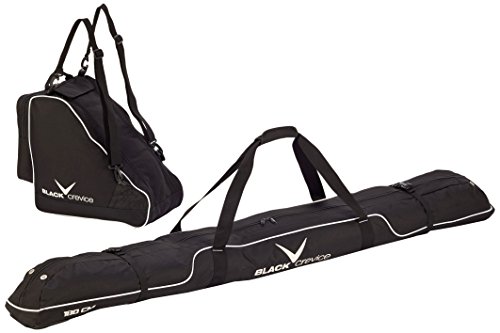 Black Crevice Skitaschen Set Bolsa para esquís, Unisex Adulto, Negro, 43 x 27 x 42 cm