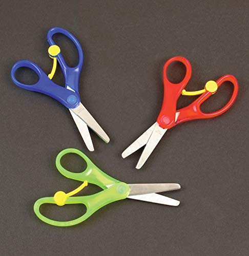 Baker Ross E7376 Kinderschere, federbelastet, 3 Stück, für Kunstprojekte und Bastelarbeiten