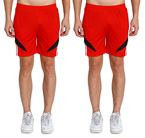 Image of Dia Dia Men's Athletic Shorts, Quick Dry Lightweight Sports Shorts with Zipper Pockets, Drawstring Waist, Breathable Honeycomb Fabric, Ideal for Gym, Workout, Running