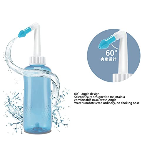 Nose Cleaner, 500Ml Nasal Irrigation Set Nasal Irrigation System Controllable Pressure With 30Pcs 0.2Oz Nose Wash Salt For Adults Children #TOP2