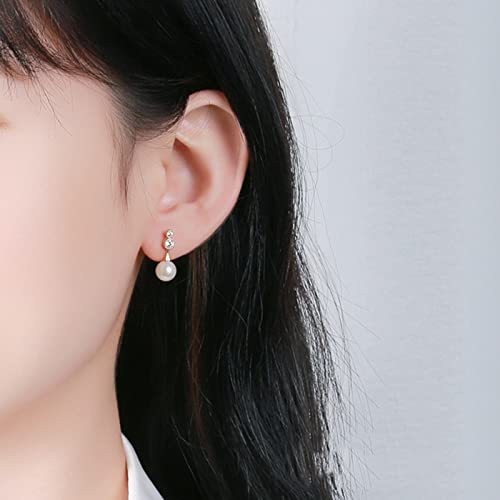 Boucles d'oreilles perlé en véritable perle d'eau fraîche pour un cadeau mémorable