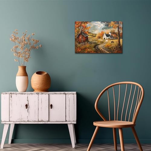 Anruoxinaturewallartvintagefarmhousewallartfallfarmpictureswalldecorforlivingroomfallartworkforbedroomfallwallartforhomedecorframedreadytohang12x18inches Urban Country Home Decor Anruoxi nature wall art vintage farmhouse wall art fall farm pictures wall decor for living room fall artwork for bedroom fall wall art for home decor framed ready to hang 12×18 inches urban country home decor