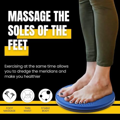 Image of Oizeir 5-in-1 Slimming Tummy Twister | Double-Sided Acupressure Waist Disc with Magnets | Reflexology Fat Burning Exercise Board | Anti-Skid
