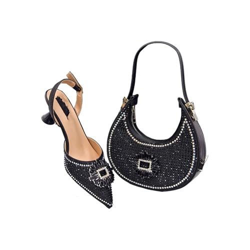 Women's Party Heels and Matching Handbag Set Perfect Match With