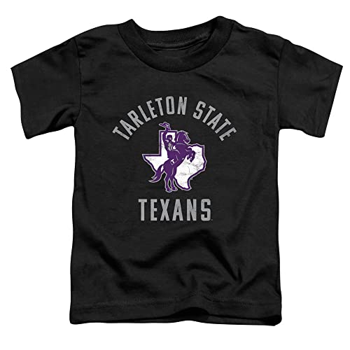 Tarleton State University Official Tarleton Texans Logo Unisex Toddler T Shirt,Black, 2