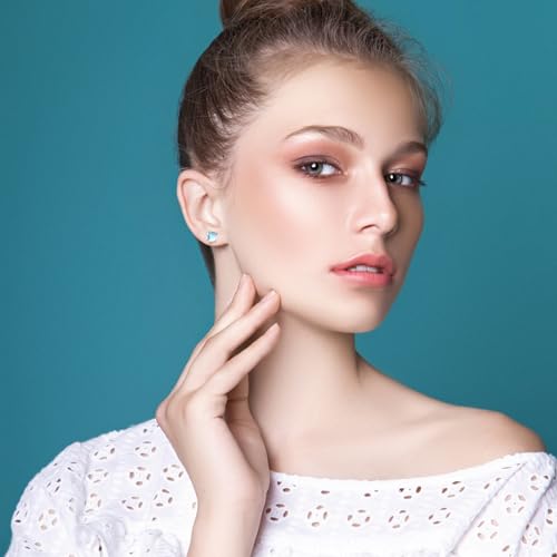 Moonstone/Opal/Turquoise Earrings for Women, 925 Sterling Silver Dangle Drop Earrings Moonstone Opal Turquoise Jewelry Gift for Birthday2