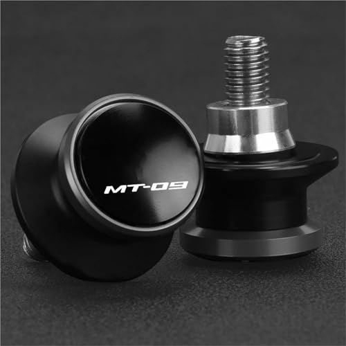 Carretes basculantes 6mm anodizados negro gris para soporte de Yamaha MT-09