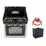 NJ CO-01 Portable Camping Gas Oven & Stove Combo - Outdoor LPG Cooker