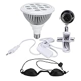 behandlungslampe [Hochenergetische und langlebige Lichtquelle] YUYTE 24w Blaulicht-Therapielampe emittiert hochintensives blaues Licht, dessen Spektralbereich sich mit dem Absorptionsspektralbereich von Bilirubin überschneidet, wodurch das Bilirubin im Körper in andere Substanzen umgewandelt wird, so dass Das im Körper angesammelte Bilirubin findet einen anderen Auslass und die Symptome der Gelbsucht können verbessert werden.