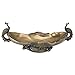 Design Toscano WU10476 Peacock's Decorative Centerpiece Sculptural Bowl, 17 Inch, Polyresin, Bronze Finish