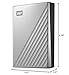 WD 2TB My Passport Ultra, Silver, Portable External Hard Drive, backup software with defense against ransomware, and password protection, USB-C and USB 3.1 - WDBC3C0020BSL-WESN